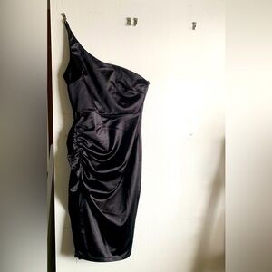 Windsor, one shoulder, satin dress, size medium